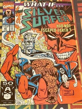💥 COSMIC RARE 💥 What If #22 Silver Surfer Trapped on Earth! Ron Lim Cover